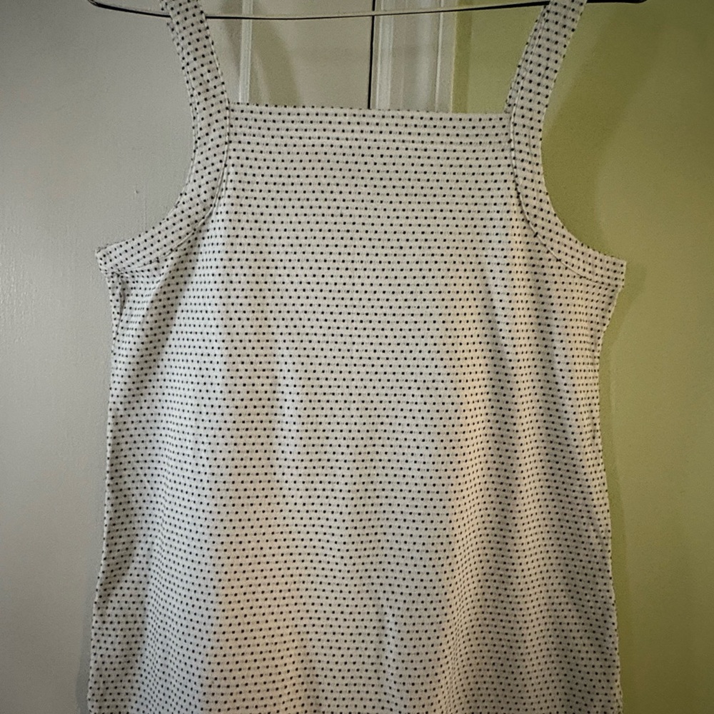 LOFT White and Black Top